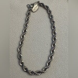 Park Lane Silver-Tone Twisted Rope bracelet 7 inches